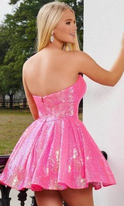 Rachel Allan 40195 - Strapless Sequin A-Line Cocktail Dress