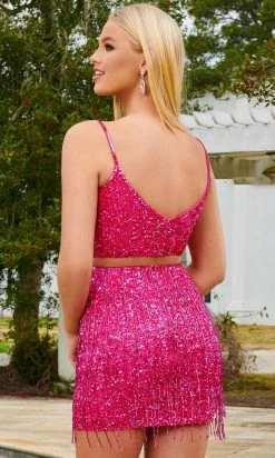 Rachel Allan 40199 - Two-Piece Sequin Cocktail Dress