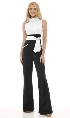 Rachel Allan - 50040 Two Toned Collared Jumpsuit 9 Rachel Allan - 50040 Two Toned Collared Jumpsuit