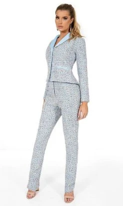 Rachel Allan - 50046 Textured Formal Pantsuit 8 Rachel Allan - 50046 Textured Formal Pantsuit