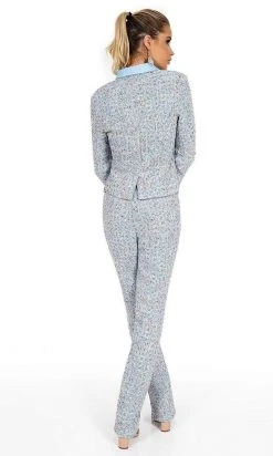 Rachel Allan - 50046 Textured Formal Pantsuit 9 Rachel Allan - 50046 Textured Formal Pantsuit