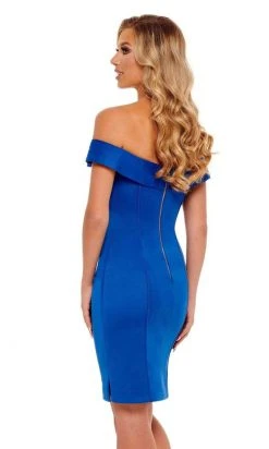 Rachel Allan - 50116 Cross Bodice Sheath Dress