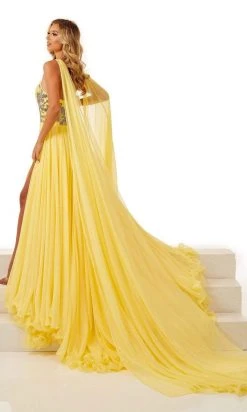 Rachel Allan - 50118 Beaded Choker Cascade Gown 13 Rachel Allan - 50118 Beaded Choker Cascade Gown