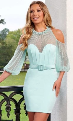 Rachel Allan 50142 - Open Shoulder Cocktail Dress