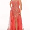 Rachel Allan - 70047W Scoop A-Line Evening Gown 1 Rachel Allan - 70047W Scoop A-Line Evening Gown
