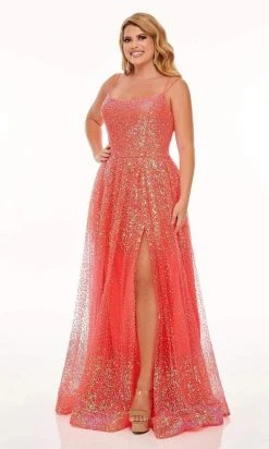Rachel Allan - 70047W Scoop A-Line Evening Gown