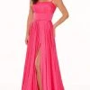 Rachel Allan - 70056 Sweetheart Satin A-Line Gown With Train