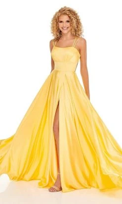 Rachel Allan - 70056 Sweetheart Satin A-Line Gown With Train