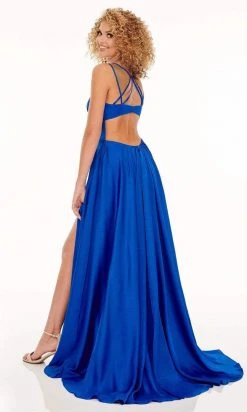 Rachel Allan - 70056 Sweetheart Satin A-Line Gown With Train