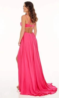 Rachel Allan - 70056 Sweetheart Satin A-Line Gown With Train