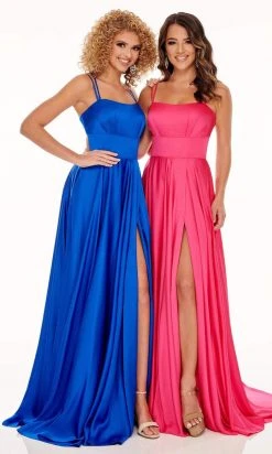 Rachel Allan - 70056 Sweetheart Satin A-Line Gown With Train