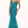 Rachel Allan - 70071 Sequin Plunging Sweetheart Trumpet Gown 1 Rachel Allan - 70071 Sequin Plunging Sweetheart Trumpet Gown