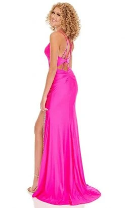 Rachel Allan - 70078 Sweetheart Sheath Dress With Slit 7 Rachel Allan - 70078 Sweetheart Sheath Dress With Slit