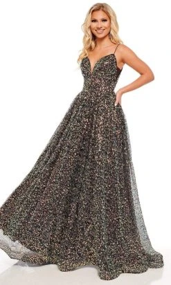 Rachel Allan - 70151 Sequin Ornate A-Line Gown