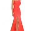 Rachel Allan - 70153 Asymmetrical Cutout Gown With Slit 1 Rachel Allan - 70153 Asymmetrical Cutout Gown With Slit