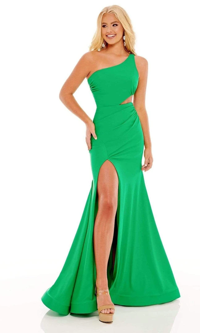 Rachel Allan - 70153 Asymmetrical Cutout Gown With Slit 5 Rachel Allan - 70153 Asymmetrical Cutout Gown With Slit