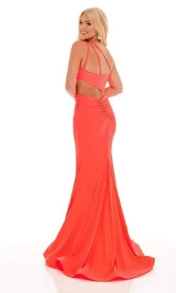 Rachel Allan - 70153 Asymmetrical Cutout Gown With Slit