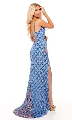 Rachel Allan - 70156 Fitted V-Neck Evening Dress