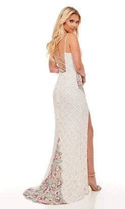 Rachel Allan - 70156 Fitted V-Neck Evening Dress