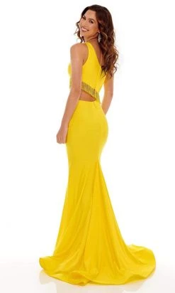 Rachel Allan - 70168 Bead-Fringed Cutout Gown 17 Rachel Allan - 70168 Bead-Fringed Cutout Gown