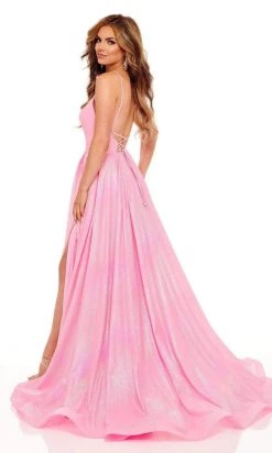 Rachel Allan - 70200 V-Neck A-Line Evening Gown 10 Rachel Allan - 70200 V-Neck A-Line Evening Gown