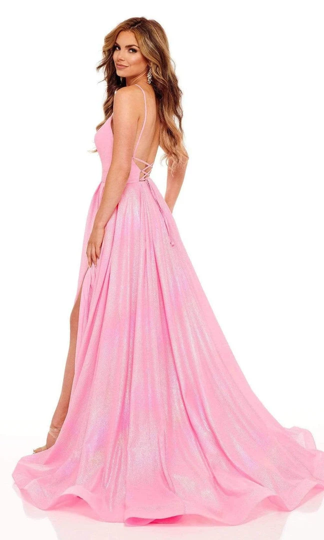 Rachel Allan - 70200 V-Neck A-Line Evening Gown 5 Rachel Allan - 70200 V-Neck A-Line Evening Gown