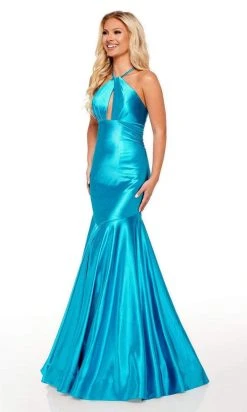 Rachel Allan - 70240 Halter Strap Cutout Mermaid Gown 15 Rachel Allan - 70240 Halter Strap Cutout Mermaid Gown