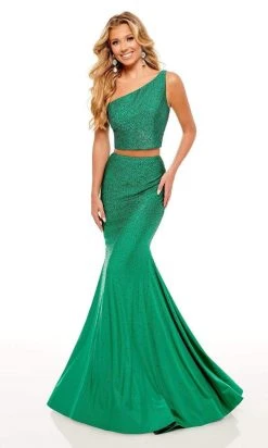 Rachel Allan - 70255 Two-Piece Beaded Mermaid Gown