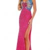 Rachel Allan - 70262 V-Neck Sequin Evening Dress 2 Rachel Allan - 70262 V-Neck Sequin Evening Dress