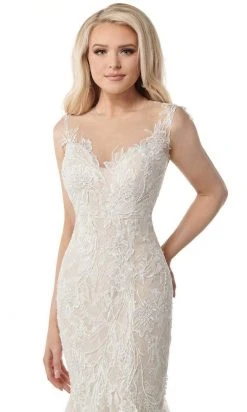 Rachel Allan - M774 Illusion Sweetheart Neck Mermaid Wedding Gown 13 Rachel Allan - M774 Illusion Sweetheart Neck Mermaid Wedding Gown