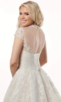 Rachel Allan - M777 Allover Embroidered Tulle Ballgown Wedding Dress