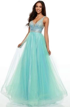 Rachel Allan Prom - 7015 Bead Embellished A-Line Evening Dress