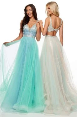 Rachel Allan Prom - 7015 Bead Embellished A-Line Evening Dress