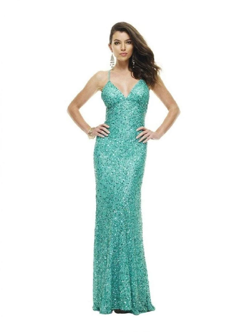 Scala - 47551 Full Sequins Open Back Fitted Evening Gown 5 Scala - 47551 Full Sequins Open Back Fitted Evening Gown