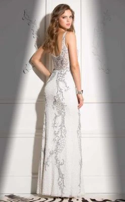 Scala - 48550 High Neckline Long Prom Dress 8 Scala - 48550 High Neckline Long Prom Dress