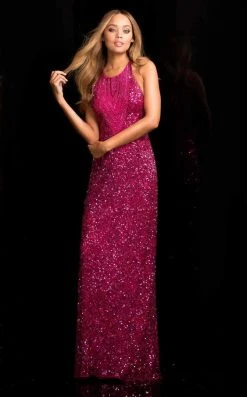 SCALA - 48584 Beaded Sheath Dress