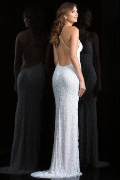 Scala - 48710 Gorgeous Low Open Back Spaghetti Straps Evening Dress 9 Scala - 48710 Gorgeous Low Open Back Spaghetti Straps Evening Dress