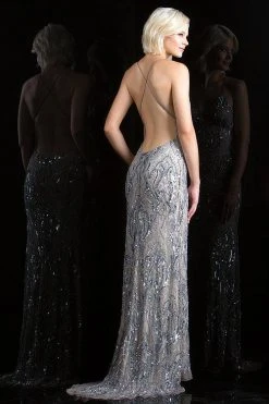 Scala - 48710 Gorgeous Low Open Back Spaghetti Straps Evening Dress 11 Scala - 48710 Gorgeous Low Open Back Spaghetti Straps Evening Dress