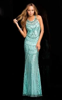 Scala - 48714 High Neck Long Evening Dress 23 Scala - 48714 High Neck Long Evening Dress