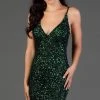 SCALA - 60060 Allover Sequin Sexy V Neckline Fitted Cocktail Dress 1 SCALA - 60060 Allover Sequin Sexy V Neckline Fitted Cocktail Dress