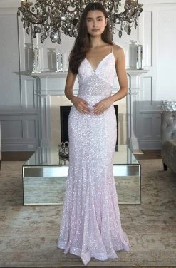 SCALA - 60080 Sequined Fit Trumpet Dress 12 SCALA - 60080 Sequined Fit Trumpet Dress