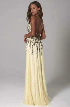 SCALA - 60086 Beads And Sequins Column Dress