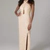 SCALA - 60090 Halter Neck Sequin Sheath Dress