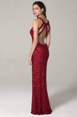 SCALA - 60113 Embellished Jewel Column Dress 17 SCALA - 60113 Embellished Jewel Column Dress