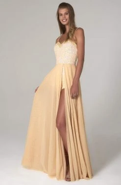 SCALA - 60122 Embellished Sweetheart A-line Dress