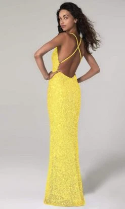 SCALA - 60141 Neon Sequined Column Dress