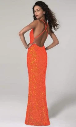 SCALA - 60141 Neon Sequined Column Dress