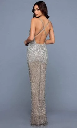 SCALA - 60173 Bugle Beaded Evening Gown