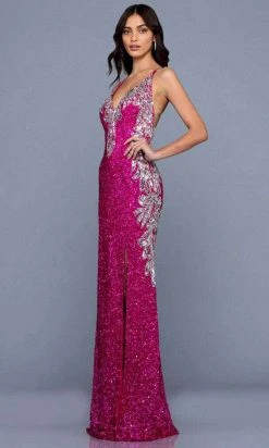 SCALA 60225 - Sleeveless Sequined Long Dress