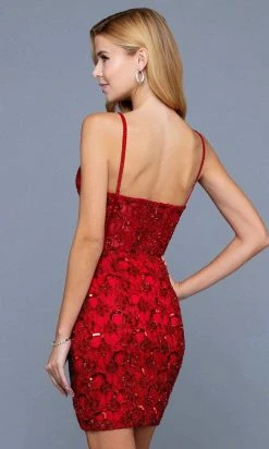 SCALA - 60232 Sweetheart Sequined Corset Dress